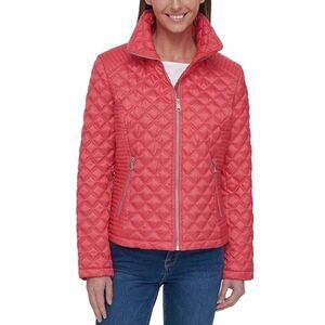 Andrew Marc New York Puffer Coat Warm Quilted Jacket Zip Pockets Womens Med